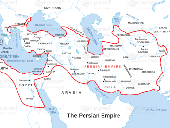 Ezra the Persian Empire Map image